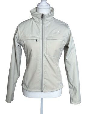 The North Face Primaloft Soft Shell Jacket Women’s Small Cream Full Zip